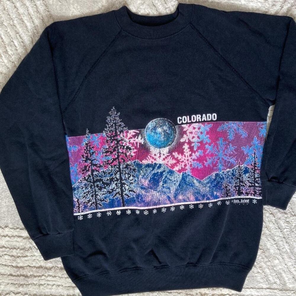 Vintage 1990 colorado crewneck sweatshirt unisex